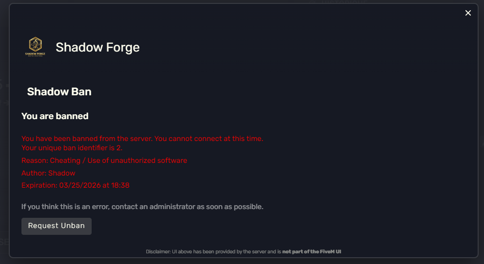 ShadowBan preview